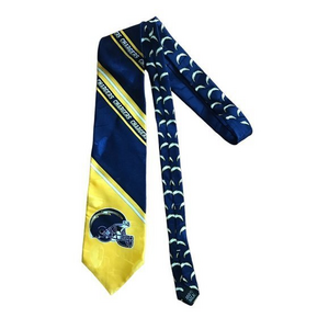 NFL San Diego Los Angeles Chargers‎ Helmet Necktie 1996 100% Silk Made In USA